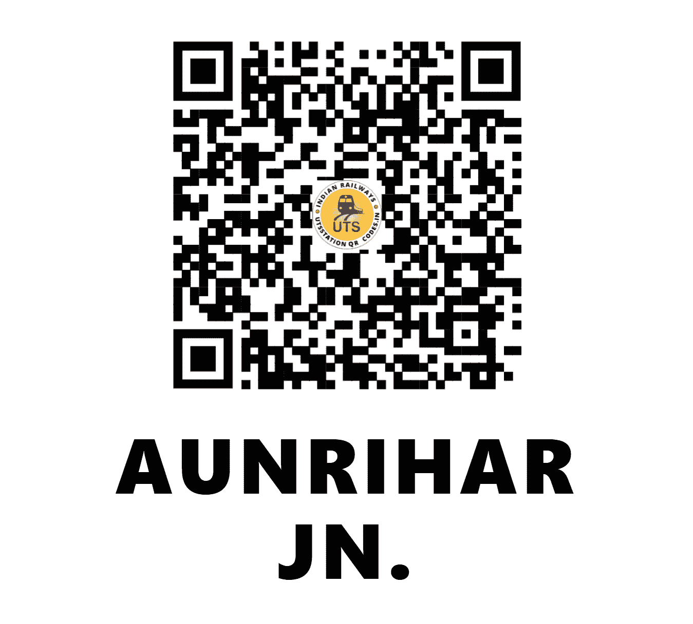 UTS QR Code for AUNRIHAR JN. - ARJ (NE - UTTAR PRADESH)